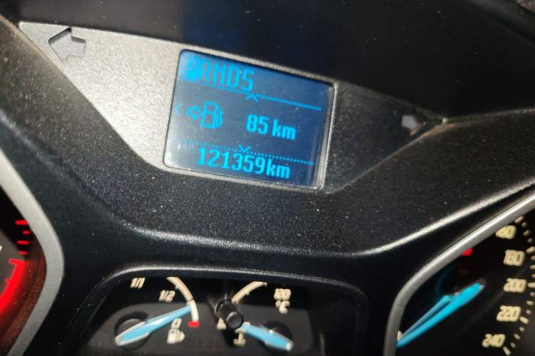 Used Ford Focus 2012 Hatchback 1.6L Automatic Comfort Model Odometer Close Up