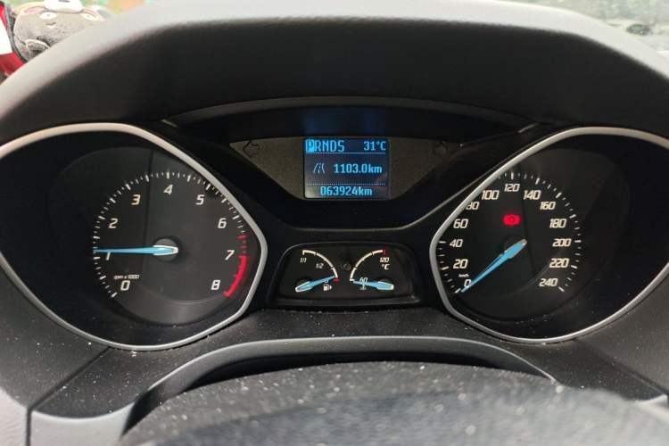 Used Ford Focus 2012 Hatchback 1.6L Automatic Comfort Model Odometer Close Up