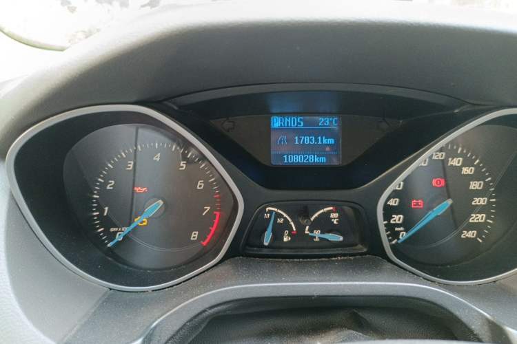 Used Ford Focus 2012 Sedan 1.6L Automatic Comfort Model Odometer Close Up