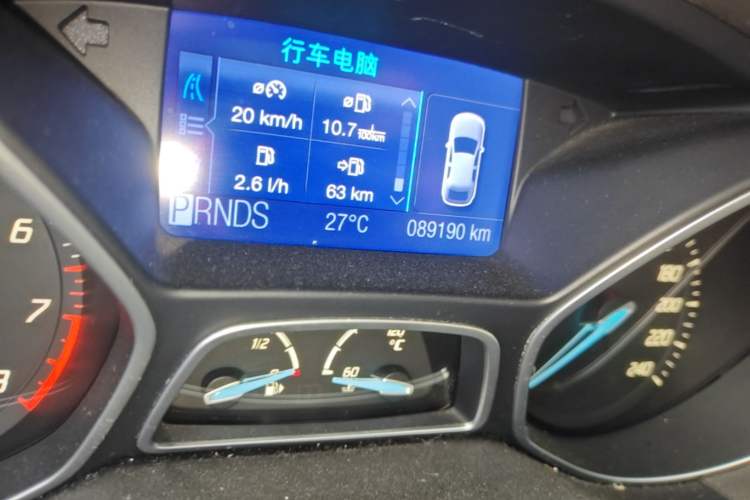 Used Ford Focus 2012 Sedan 2.0L Automatic Flagship Model Odometer Close Up