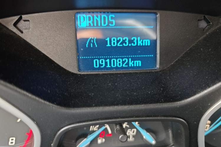 Used Ford Focus 2012 Sedan 1.6L Automatic Comfort Model Odometer Close Up