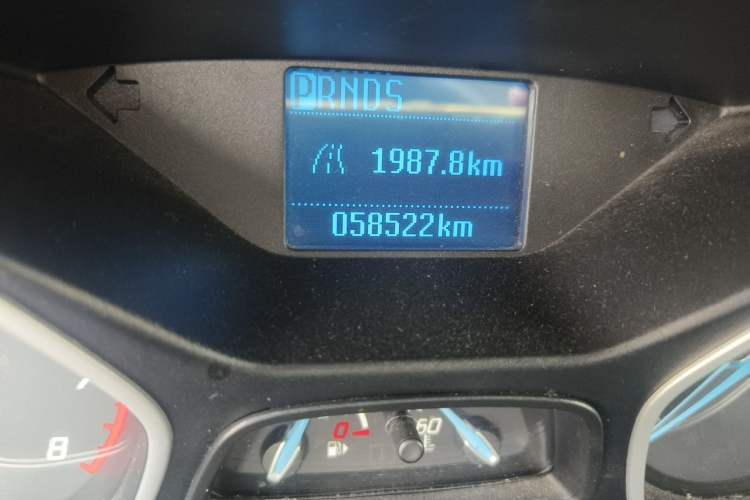 Used Ford Focus 2012 Sedan 1.6L Automatic Comfort Model Odometer Close Up