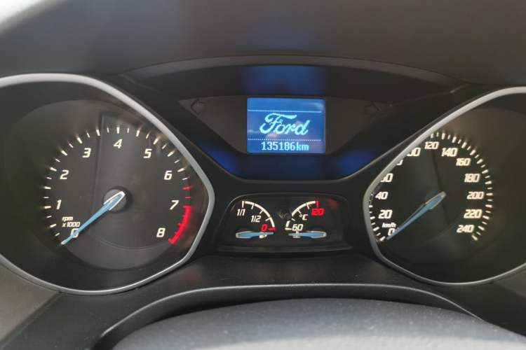 Used Ford Focus 2012 Sedan 1.6L Automatic Comfort Model Odometer Close Up