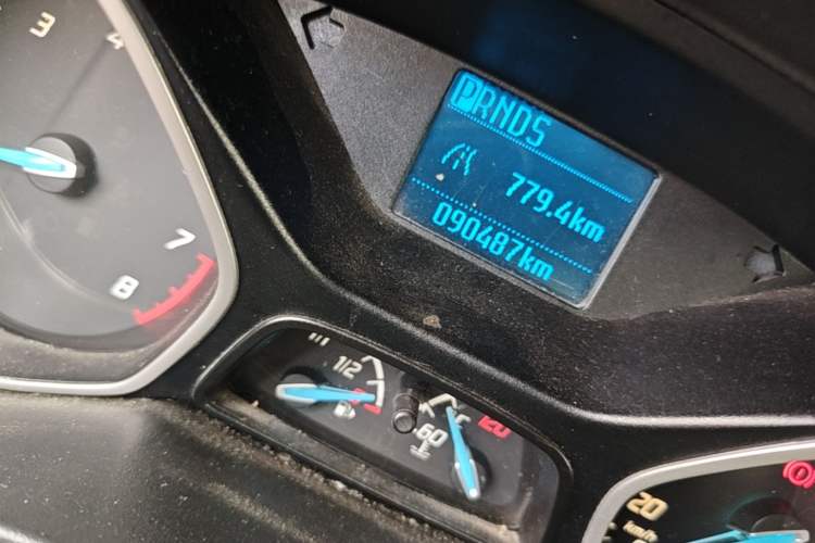 Used Ford Focus 2012 Hatchback 1.6L Automatic Comfort Model Odometer Close Up