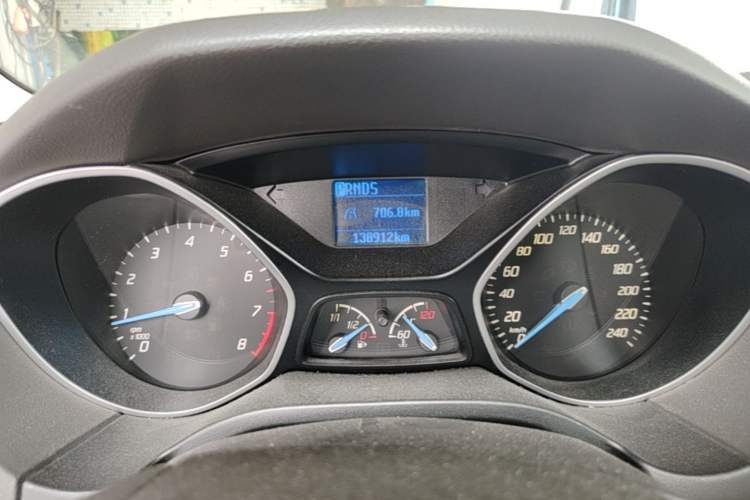 Used Ford Focus 2012 Sedan 1.6L Automatic Comfort Model Odometer Close Up