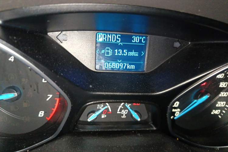 Used Ford Focus 2012 Sedan 1.6L Automatic Prestige Model Odometer Close Up