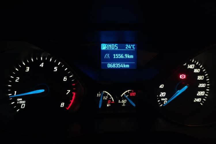 Used Ford Focus 2012 Hatchback 1.6L Automatic Comfort Model Odometer Close Up