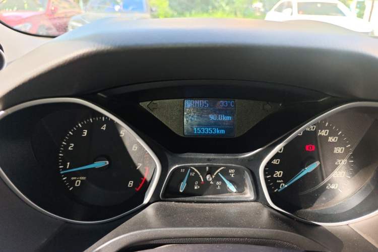 Used Ford Focus 2012 Sedan 1.6L Automatic Comfort Model Odometer Close Up