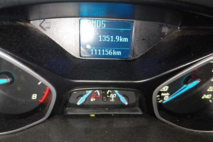 Used Ford Focus 2012 Hatchback 1.6L Automatic Comfort Model Odometer Close Up