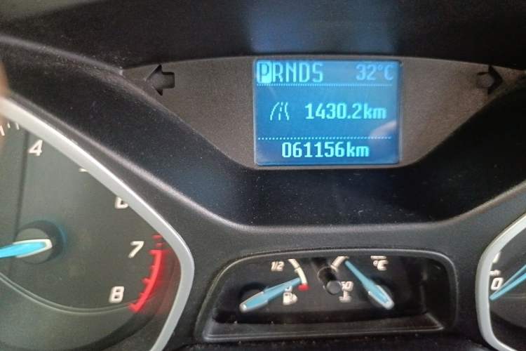 Used Ford Focus 2012 Hatchback 1.6L Automatic Comfort Model Odometer Close Up
