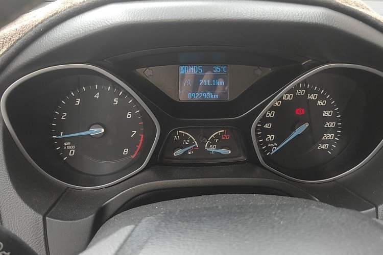 Used Ford Focus 2012 Hatchback 1.6L Automatic Comfort Model Odometer Close Up