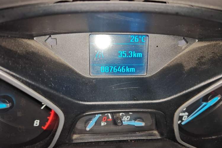 Used Ford Focus 2012 Sedan 1.6L Manual Comfort Model Odometer Close Up