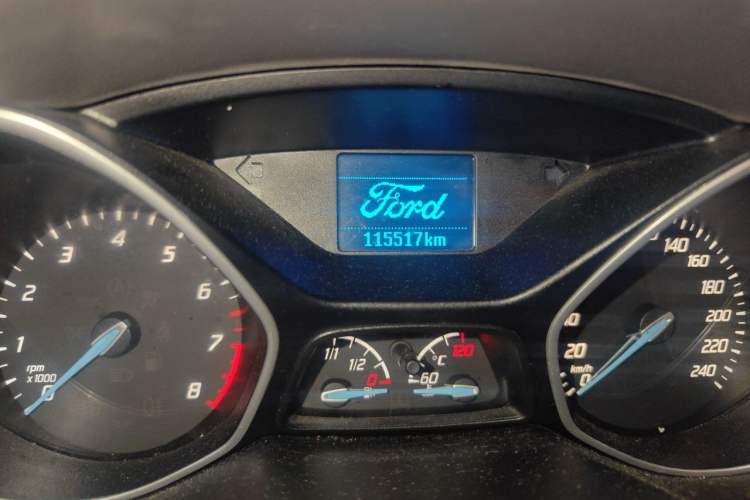 Used Ford Focus 2012 Sedan 1.6L Automatic Comfort Model Odometer Close Up