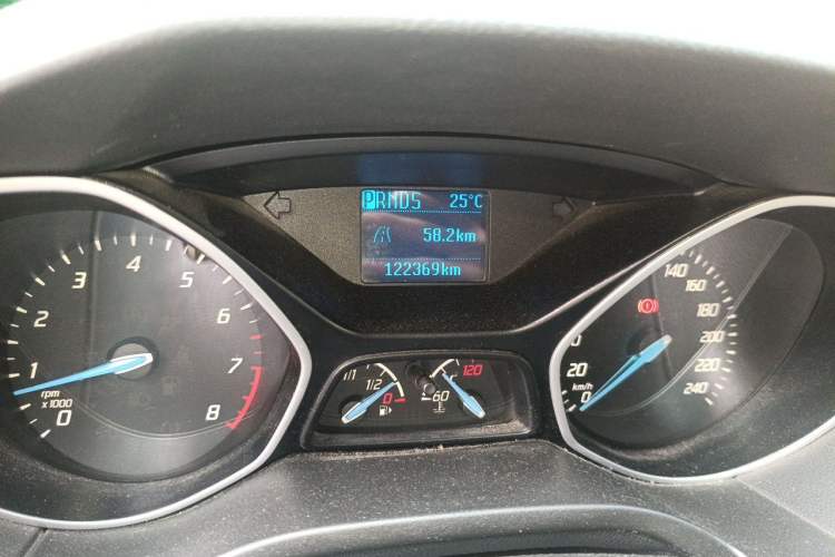 Used Ford Focus 2012 Hatchback 1.6L Automatic Comfort Model Odometer Close Up