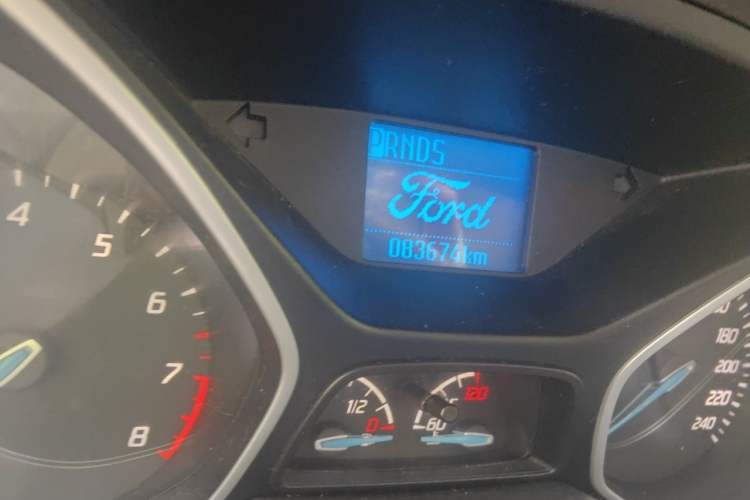 Used Ford Focus 2012 Sedan 1.6L Automatic Comfort Model Odometer Close Up