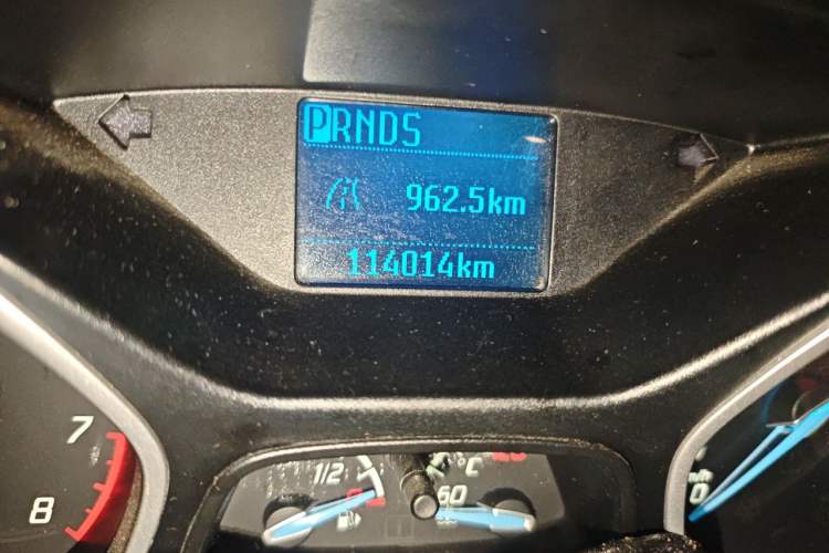 Used Ford Focus 2012 Sedan 1.6L Automatic Comfort Model Odometer Close Up