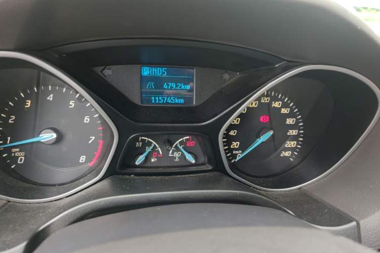 Used Ford Focus 2012 Sedan 1.6L Automatic Comfort Model Odometer Close Up