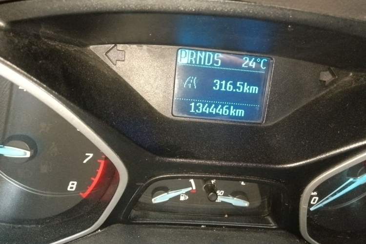 Used Ford Focus 2012 Sedan 1.6L Automatic Comfort Model Odometer Close Up