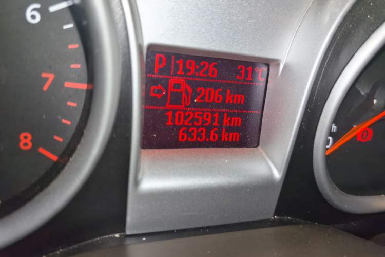 Used Ford Focus 2012 Sedan Classic 1.8L Automatic Base Model Odometer Close Up