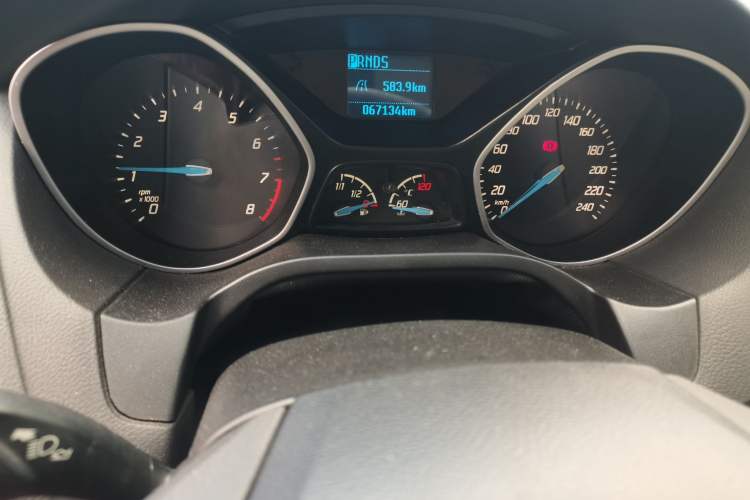 Used Ford Focus 2012 Hatchback 1.6L Automatic Comfort Model Odometer Close Up