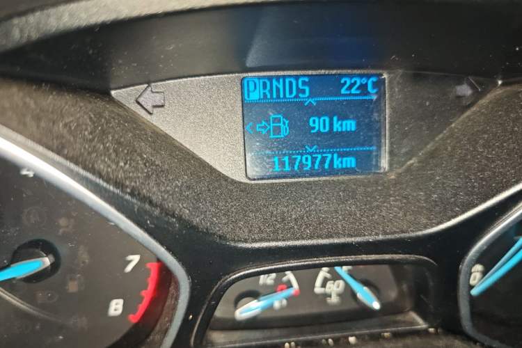 Used Ford Focus 2012 Sedan 1.6L Automatic Comfort Model Odometer Close Up