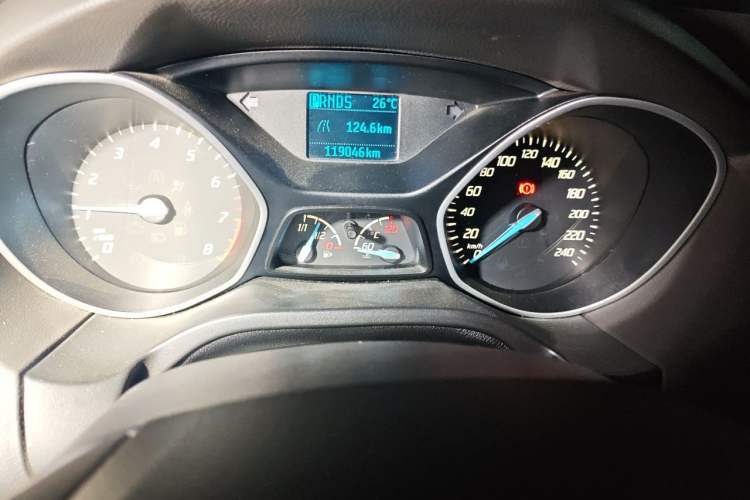 Used Ford Focus 2012 Sedan 1.6L Automatic Comfort Model Odometer Close Up