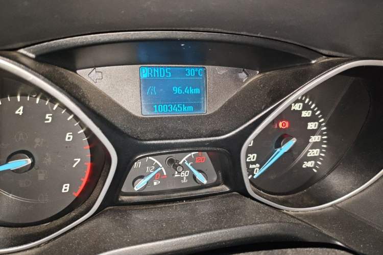 Used Ford Focus 2012 Hatchback 1.6L Automatic Comfort Model Odometer Close Up
