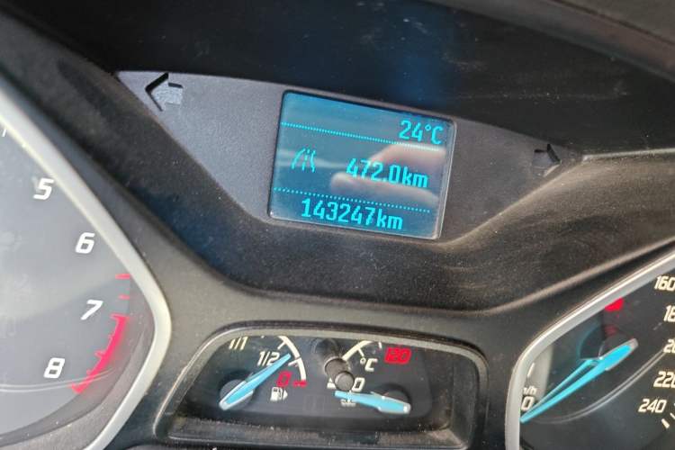 Used Ford Focus 2012 Hatchback 1.6L Manual Comfort Model Odometer Close Up