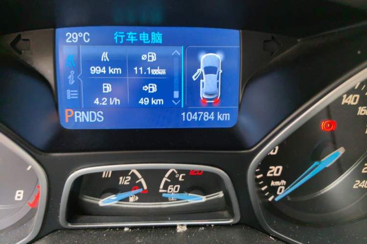 Used Ford Focus 2012 Sedan 2.0L Automatic Flagship Model Odometer Close Up