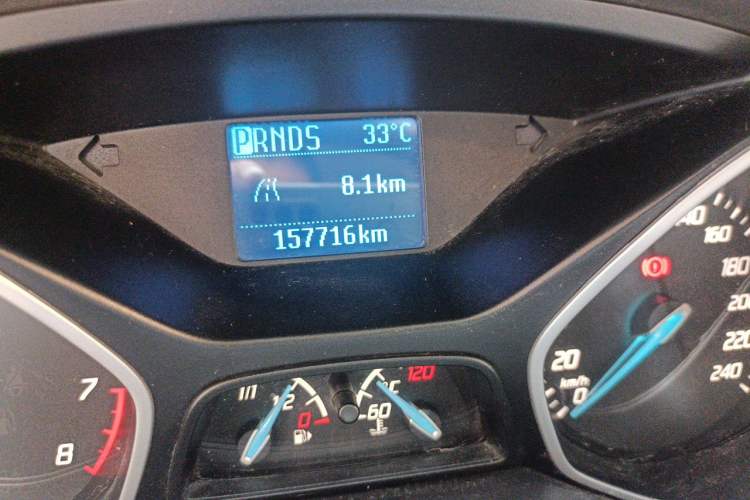 Used Ford Focus 2012 Sedan 1.6L Automatic Comfort Model Odometer Close Up