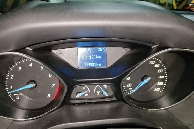 Used Ford Focus 2012 Hatchback 1.6L Automatic Comfort Model Odometer Close Up