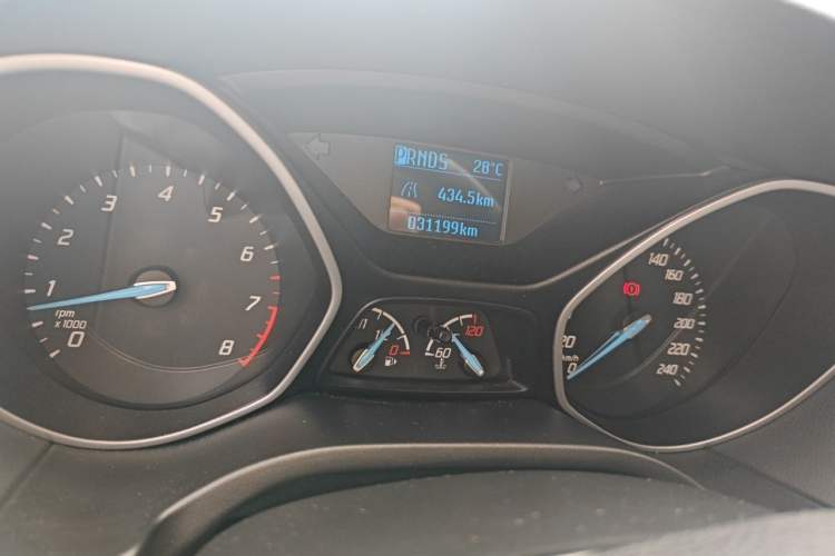 Used Ford Focus 2012 Hatchback 1.6L Automatic Comfort Model Odometer Close Up