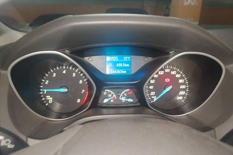 Used Ford Focus 2012 Sedan 1.6L Automatic Comfort Model Odometer Close Up