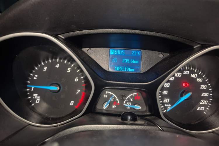 Used Ford Focus 2012 Hatchback 1.6L Automatic Comfort Model Odometer Close Up