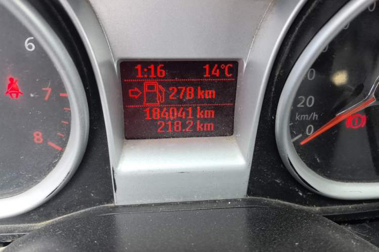 Used Ford Focus 2012 Hatchback Classic 1.8L Manual Base Model Odometer Close Up