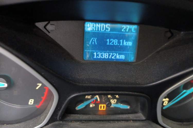 Used Ford Focus 2012 Hatchback 1.6L Automatic Comfort Model Odometer Close Up