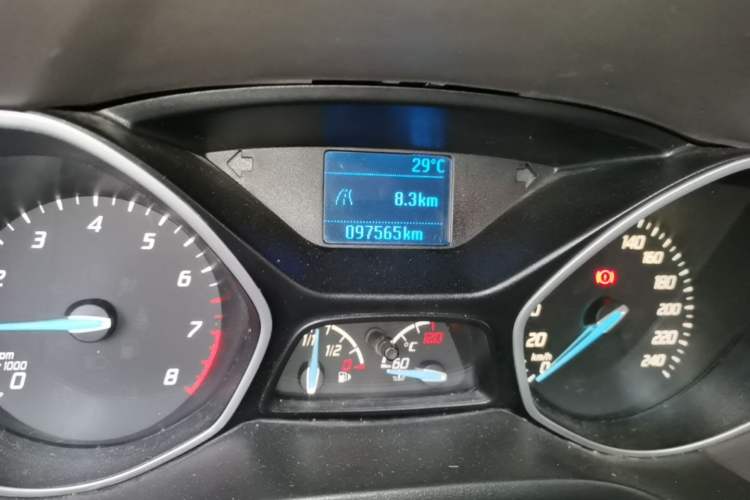 Used Ford Focus 2012 Sedan 1.6L Manual Comfort Model Odometer Close Up