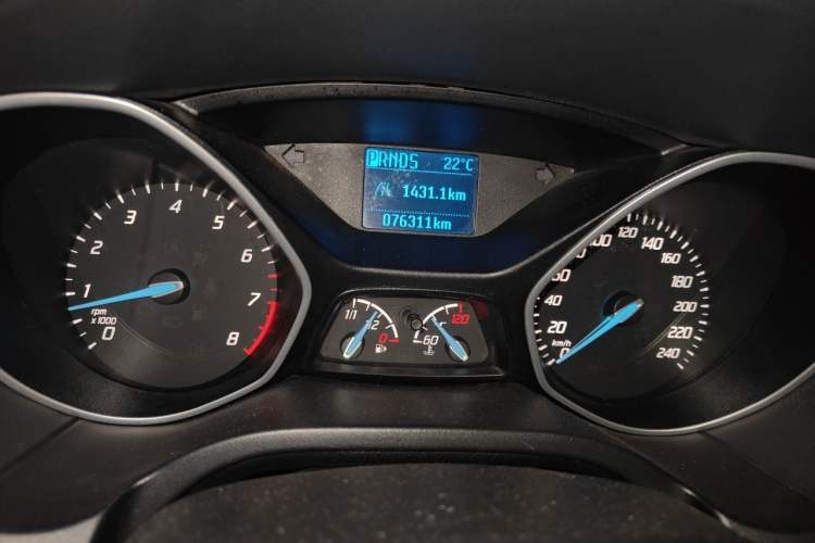 Used Ford Focus 2012 Hatchback 1.6L Automatic Comfort Model Odometer Close Up