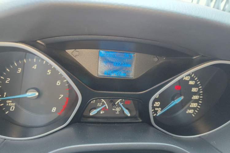 Used Ford Focus 2012 Hatchback 1.6L Automatic Comfort Model Odometer Close Up