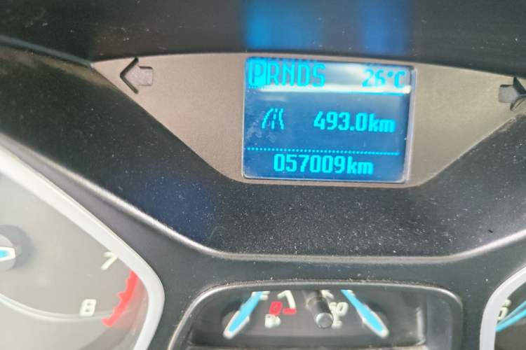 Used Ford Focus 2012 Sedan 1.6L Automatic Comfort Model Odometer Close Up