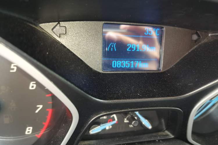 Used Ford Focus 2012 Sedan 1.6L Manual Comfort Model Odometer Close Up