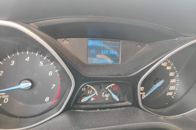 Used Ford Focus 2012 Hatchback 1.6L Automatic Comfort Model Odometer Close Up