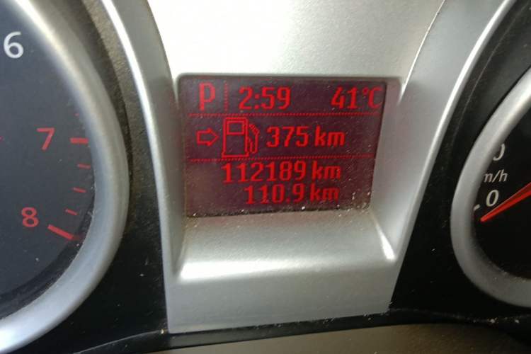 Used Ford Focus 2012 Sedan Classic 1.8L Automatic Base Model Odometer Close Up
