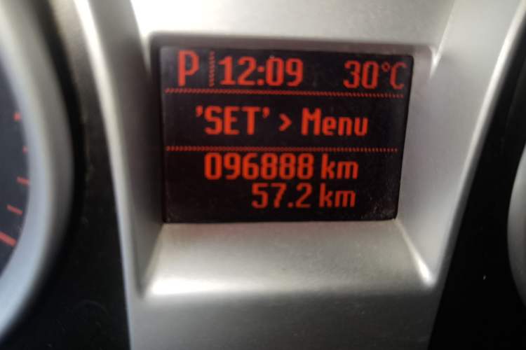 Used Ford Focus 2012 Hatchback Classic 1.8L Automatic Base Model Odometer Close Up