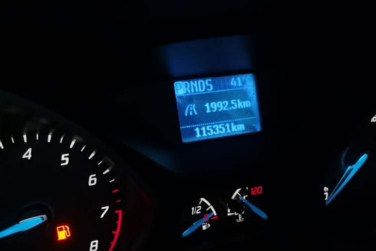 Used Ford Focus 2012 Sedan 1.6L Automatic Comfort Model Odometer Close Up