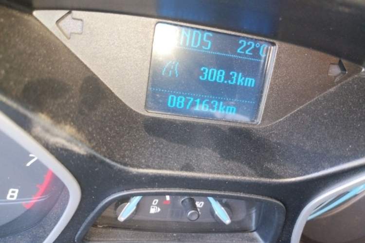 Used Ford Focus 2012 Hatchback 1.6L Automatic Comfort Model Odometer Close Up