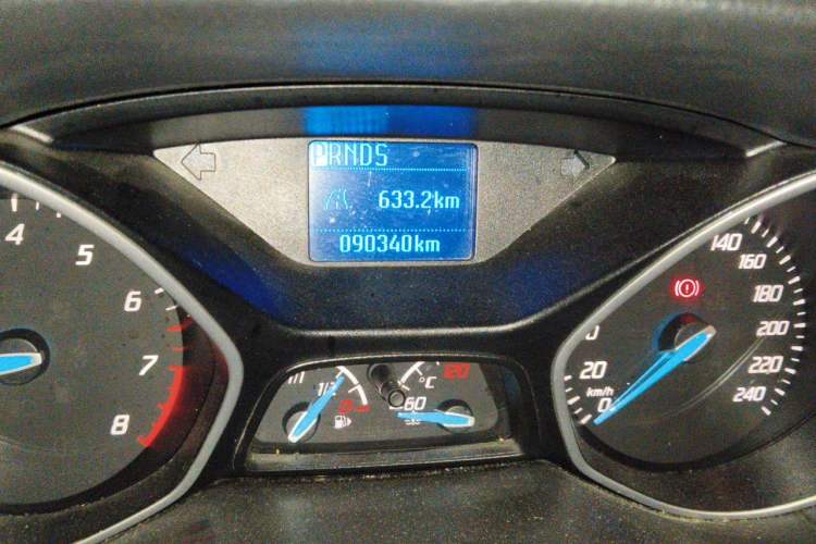 Used Ford Focus 2012 Hatchback 1.6L Automatic Comfort Model Odometer Close Up