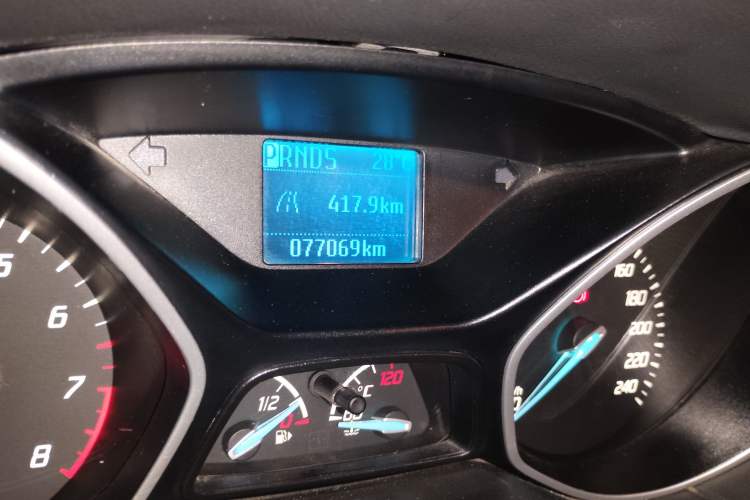 Used Ford Focus 2012 Hatchback 1.6L Automatic Comfort Model Odometer Close Up