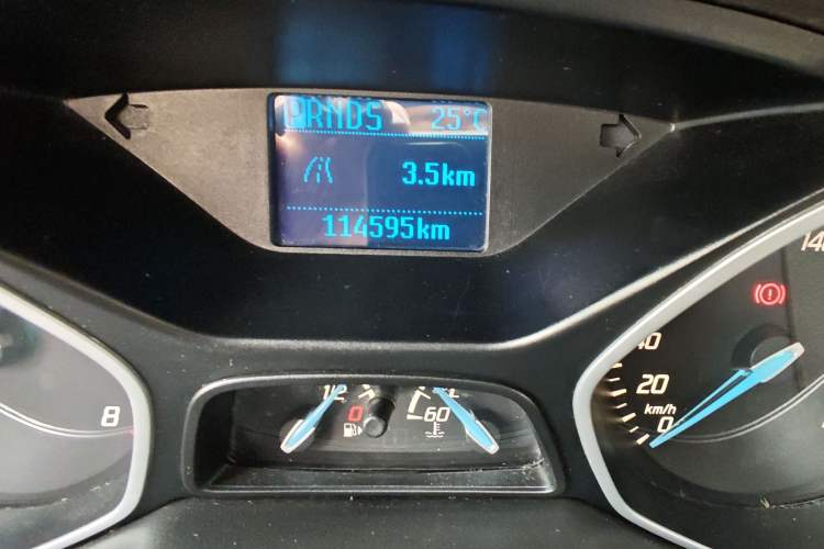 Used Ford Focus 2012 Sedan 1.6L Automatic Comfort Model Odometer Close Up