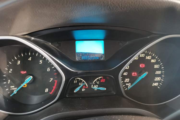 Used Ford Focus 2012 Sedan 1.6L Automatic Comfort Model Odometer Close Up